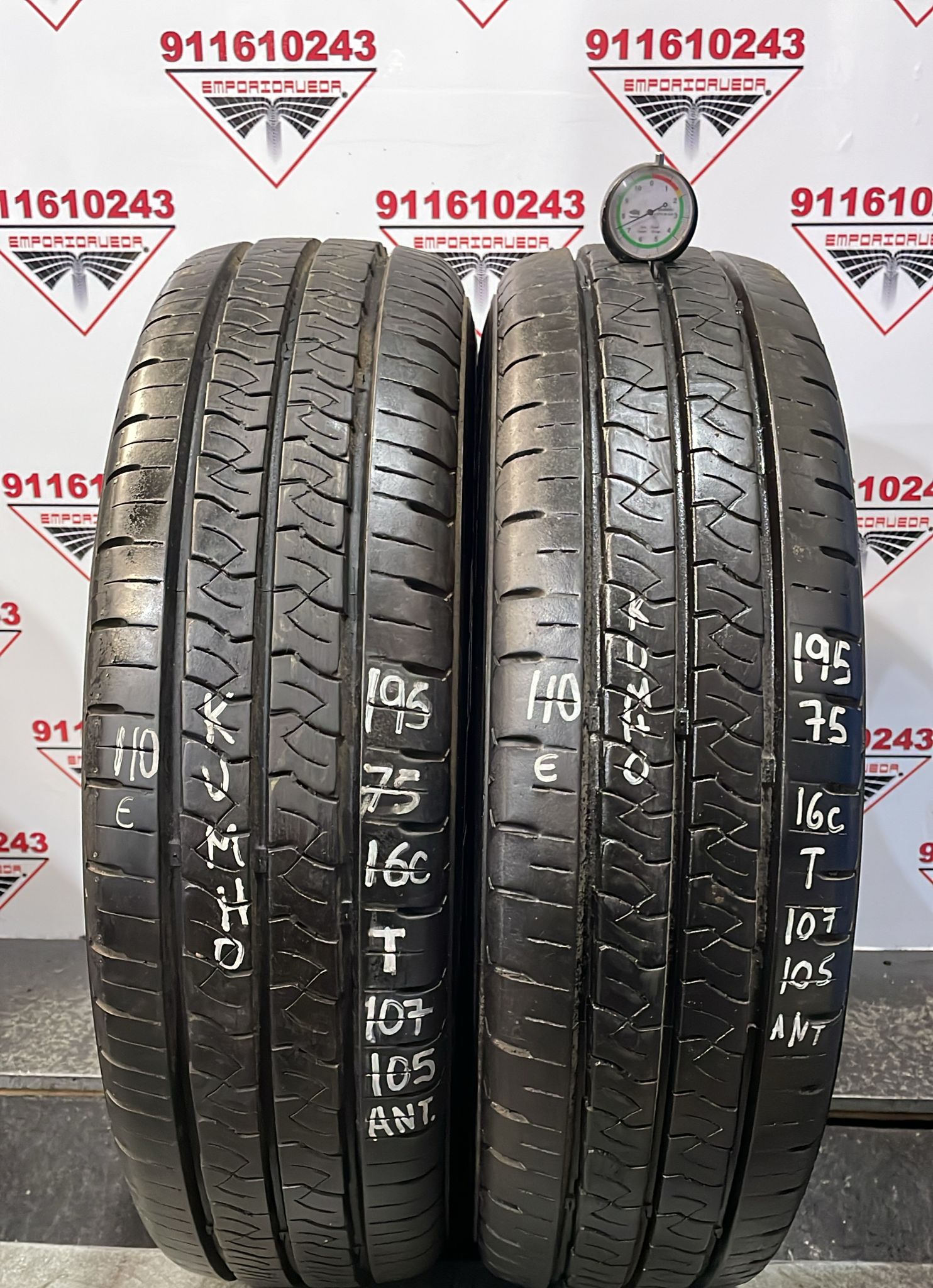 KUMHO PORTRAN USADO  195/75 R16C 107/105 T
